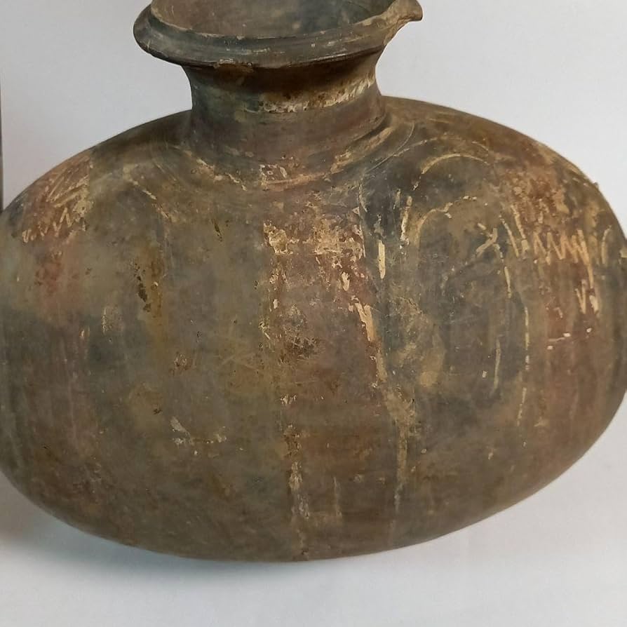 漢時代加彩三足土器　古代中国　中国古美術　考古遺物　発掘出土品　博物館展示品同手 漢時代加彩三足土器 古代中国 中国古美術 考古遺物 発掘出土品